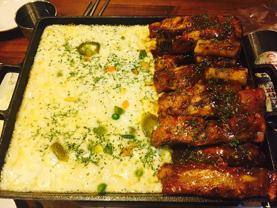 Cheese Pork Rib and Kimchi Soup