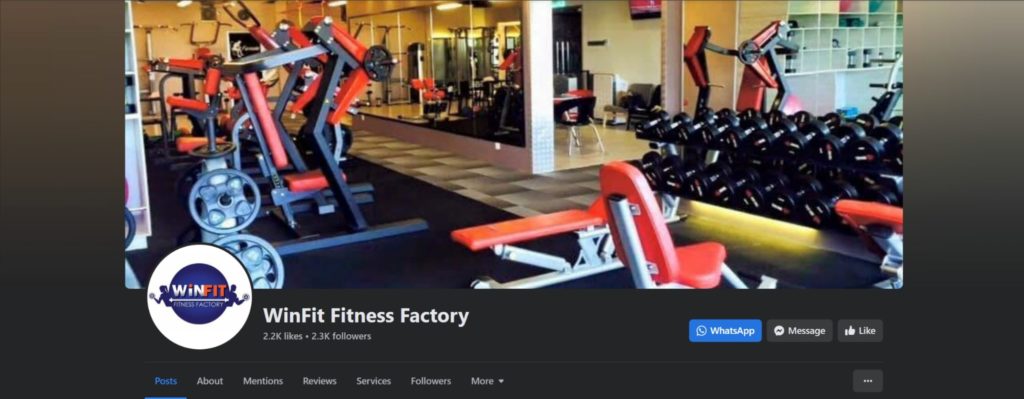 WinFit Fitness Factory's Homepage
