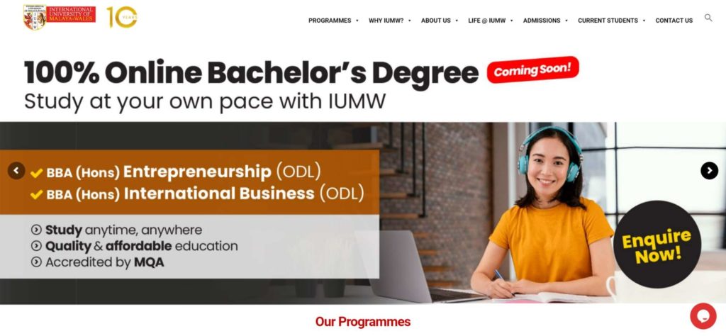 International University Of Malaya-Wales Homepage