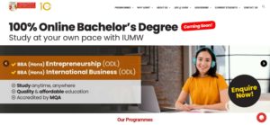 International University Of Malaya-Wales Homepage
