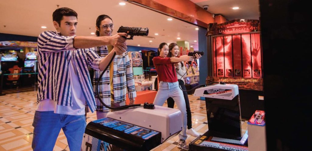 Engage in friendly competition in Vision City Video Game Park