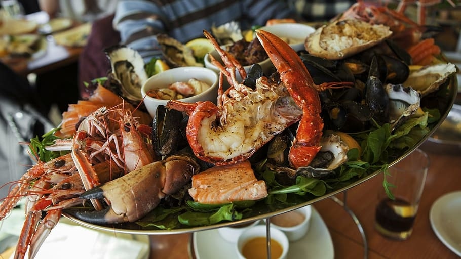 Feast on delicious seafood