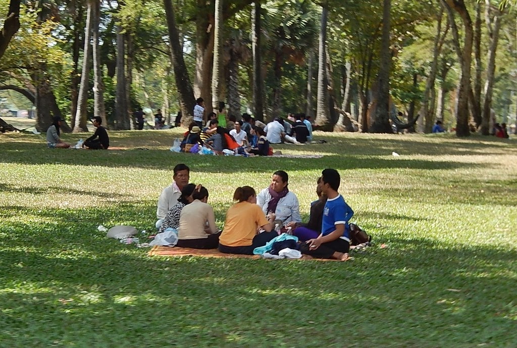 Set up a picnic and eat your favourite snacks
