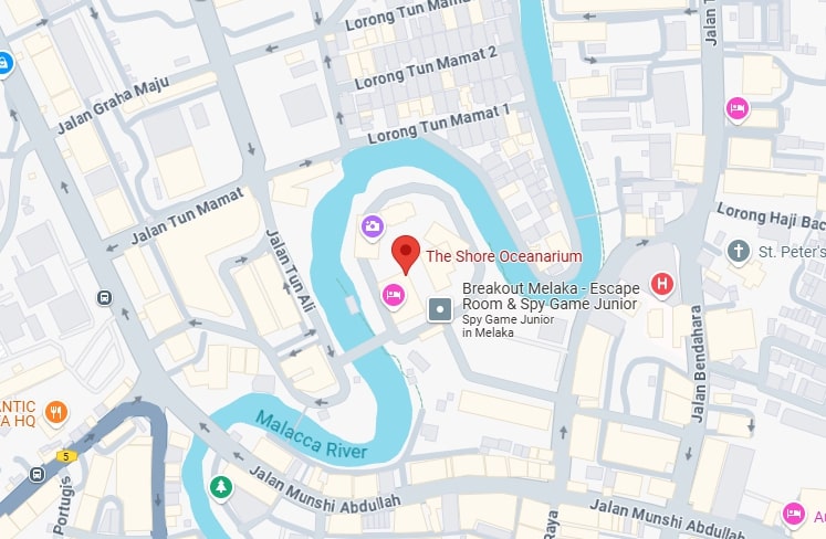 the-shore-oceanarium-melaka-map