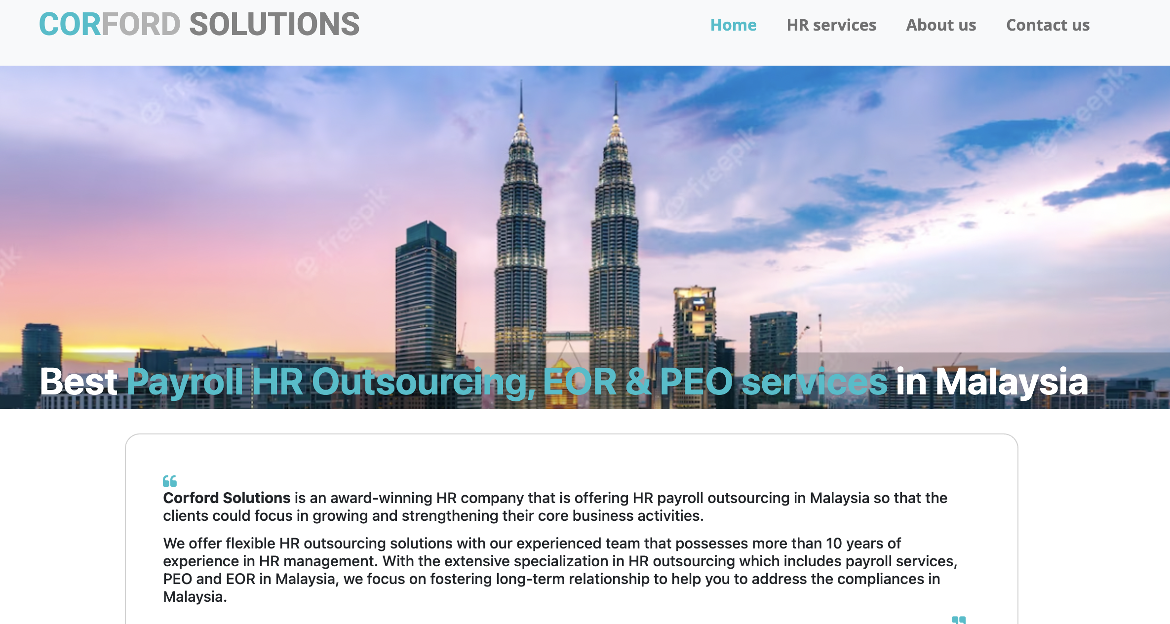 corford asia payroll