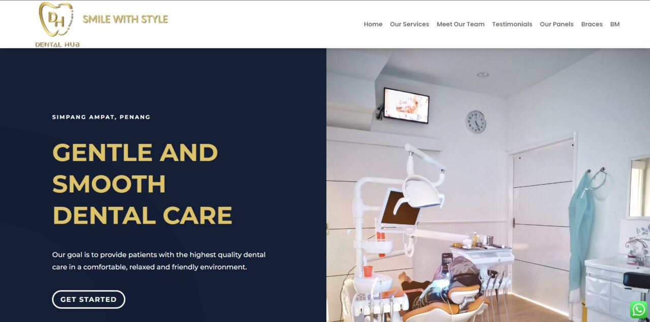 dental hub homepage