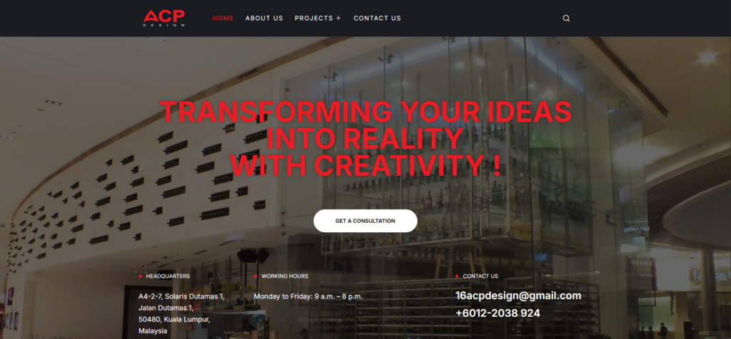 acp design homepage